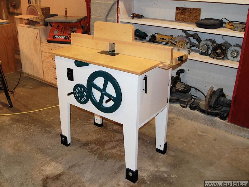 how to make a router table with fence and dust collection