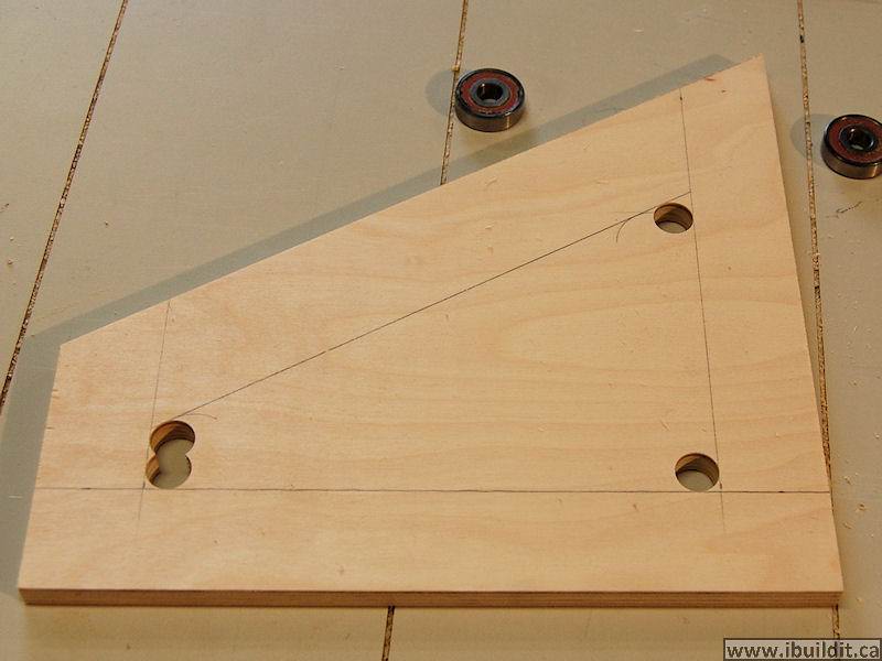 Drill holes in the corners